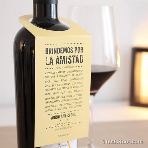 Botellas de vino con etiqueta personalizada (Valor por docena) - Recuerdos  Panem