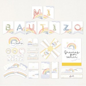 Imprimible KIT fiesta - "RAINBOW" | This Is Kool