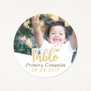 Adhesivos comunión - "HAPPY" Niño | This Is Kool