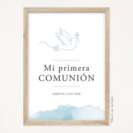 Cartel comunión - "PALOMA"