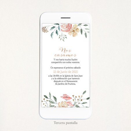 Vídeo invitació casament - "FLORAL"