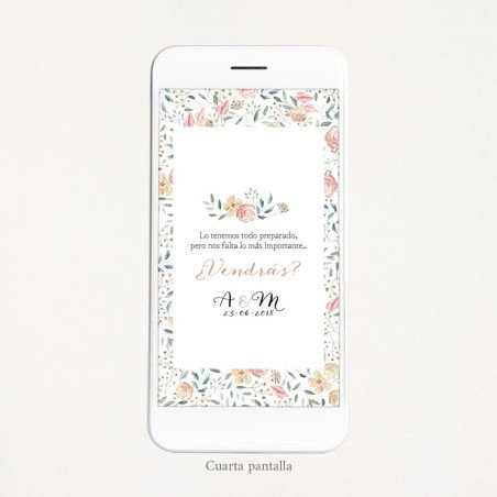 Vídeo invitación boda - "FLORAL"