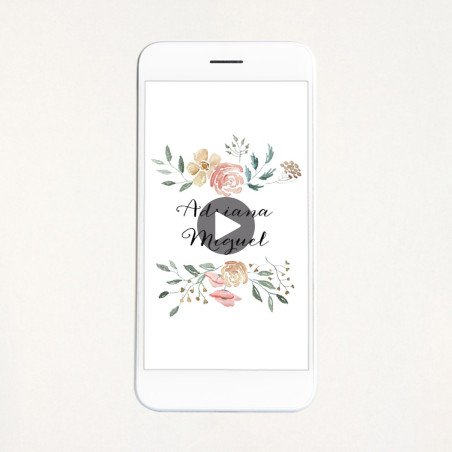 Vídeo invitación boda - "FLORAL"