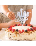 Cake topper aniversari - "BIRTHDAY"