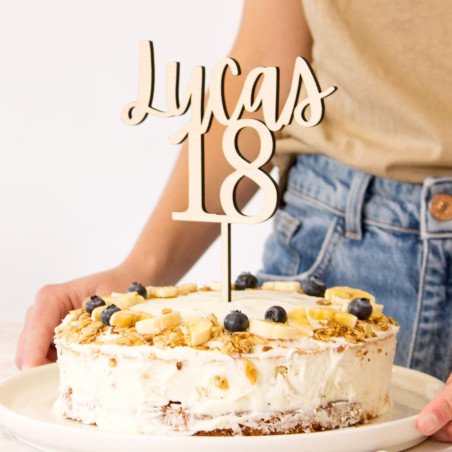 Cake topper aniversari - "NUMBER"