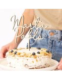 Cake topper casament - "NOSALTRES"