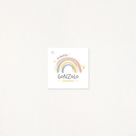 Tarjeta Detalle bautizo - "RAINBOW"