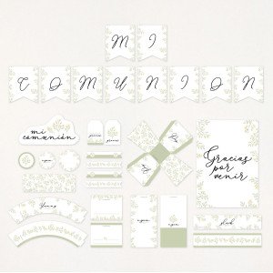 Imprimible KIT fiesta comunion - "NATURAL" | This Is Kool