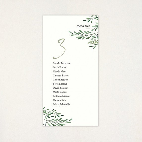 Llista taula casament - "AURA"