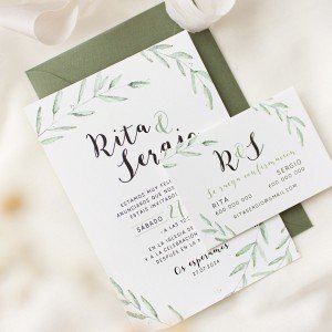 Invitació casament - "GREEN"