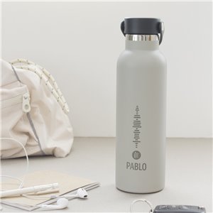 Botella de agua térmica personalizada 60cl - "OUR SONG"