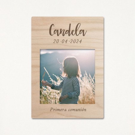 Imant comunió fusta - "HAPPY NENA"