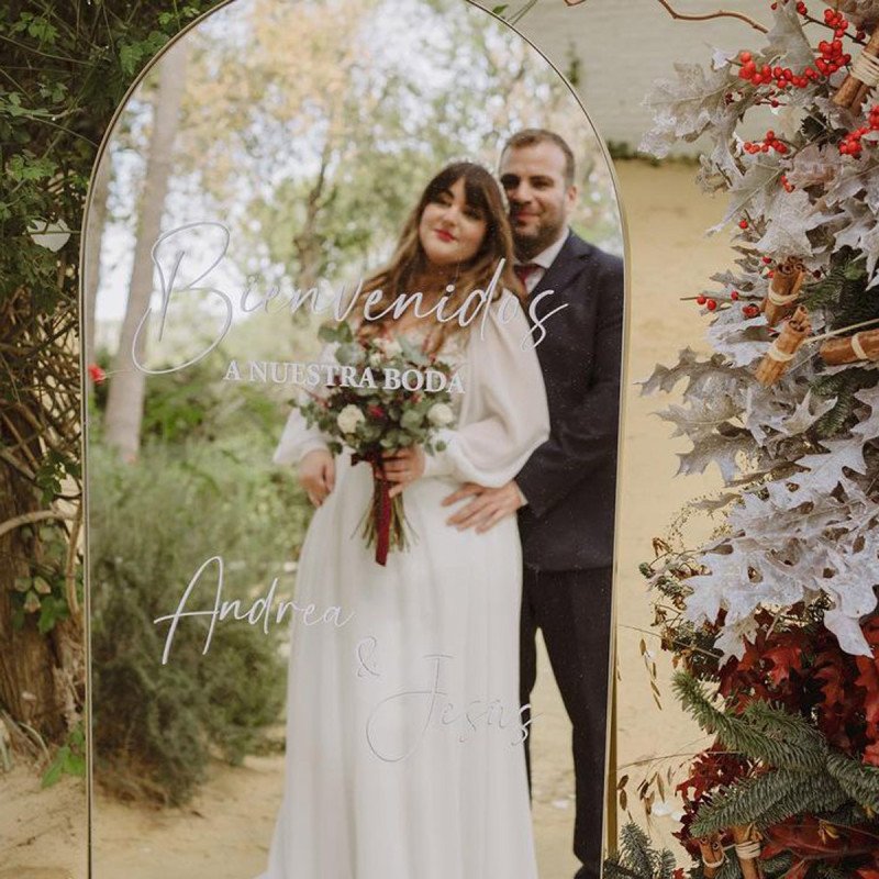 Vinilo adhesivo - "BIENVENIDOS A NUESTRA BODA"