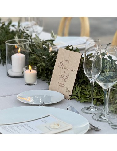 Placa rectangular fusta - "PRÒXIMS NUVIS" | This Is Kool