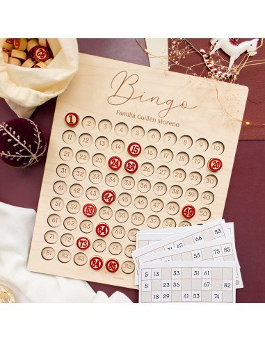 Juego familiar personalizado Bingo