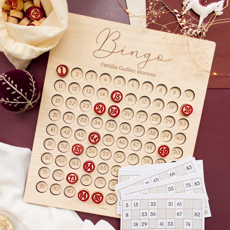 Juego familiar personalizado Bingo