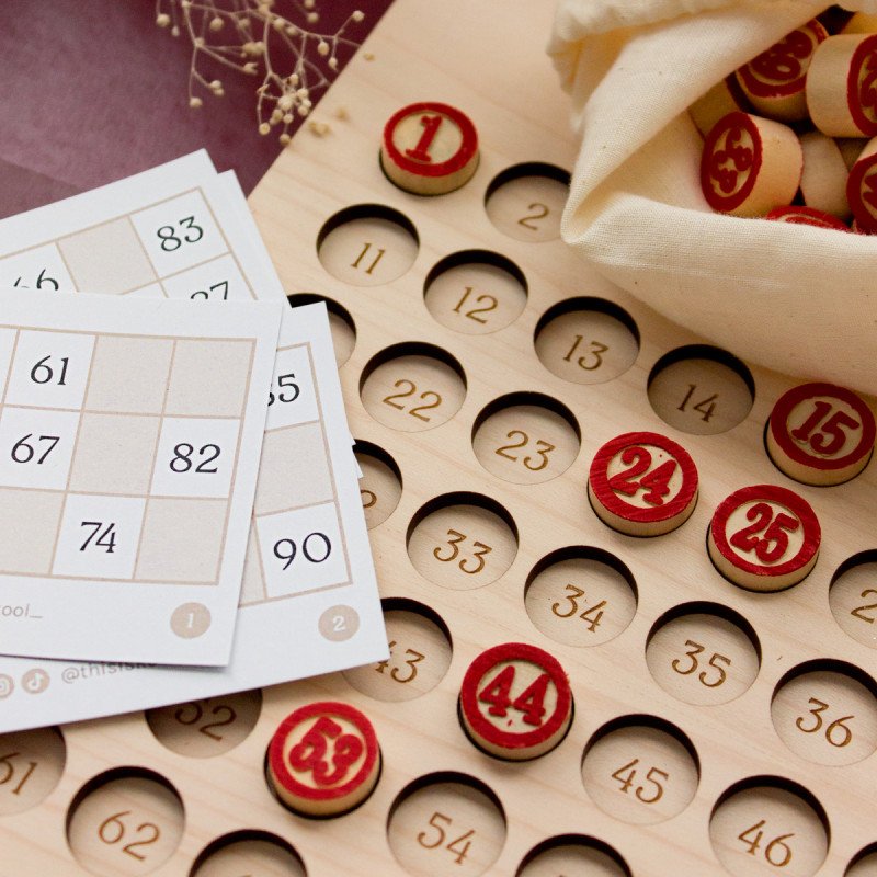 Juego familiar personalizado Bingo