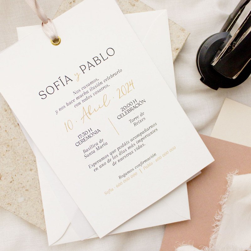 Invitación boda - "SHINE"