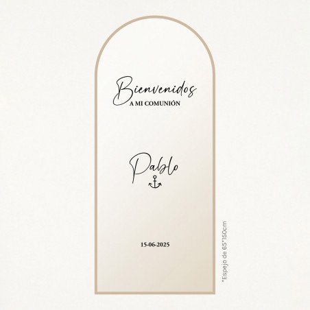 Pack vinilo adhesivo bautizo y comunión - "BIENVENIDOS"