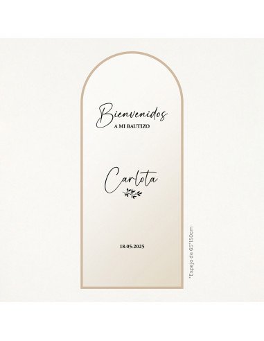 Pack vinilo adhesivo bautizo y comunión - "BIENVENIDOS"