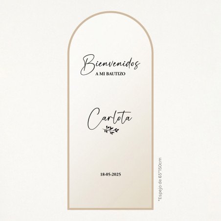 Pack vinilo adhesivo bautizo y comunión - "BIENVENIDOS"