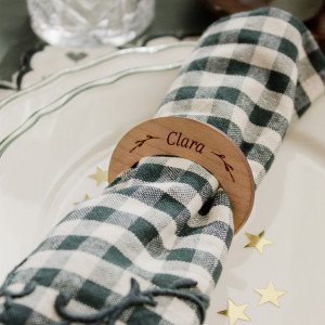 Servilletero de madera personalizado