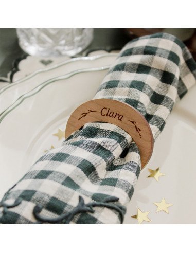 Servilletero de madera personalizado
