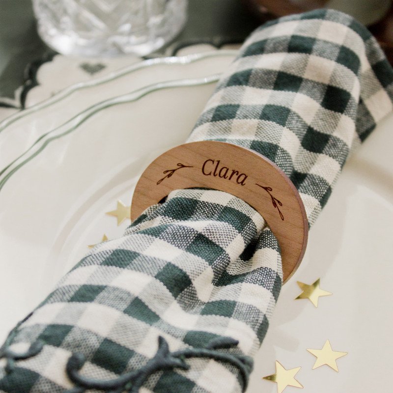 Servilletero de madera personalizado