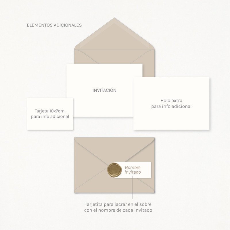 Invitación boda - "ELEGANCE"