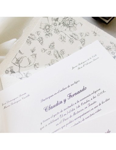 Invitación boda - "ELEGANCE"