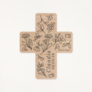 Imán madera comunión cruz -... 2