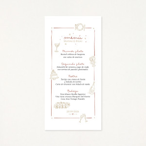 Menú casament - "JOURNEY"