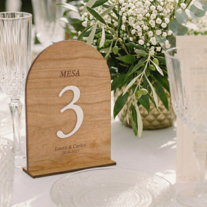 Número taula casament FUSTA