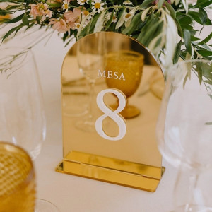 Número mesa boda METACRILATO