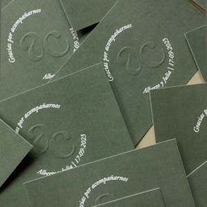 Tarjeta agradecimiento boda