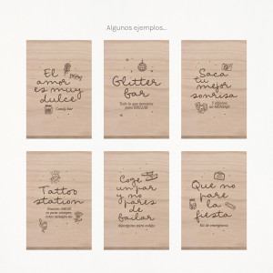 Cartell de fusta per a... 2