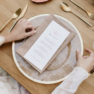 Menú boda PAPEL