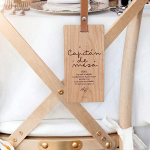 Placa de madera para los...