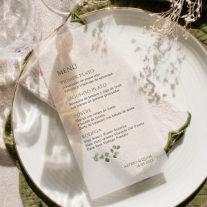 Menú casament PAPER TRANSLÚCID