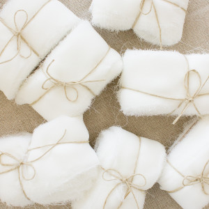 Cinta de gasa rasgada BLANCO 2