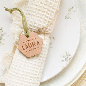 Llavero madera boda - "NAME"