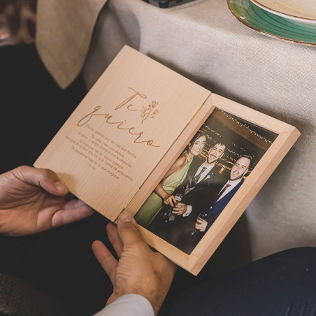 Marco personalizado para regalar a tus hermanos el día de la boda
