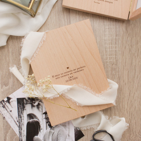 Marco personalizado para regalar a padres y abuelos el día de la boda