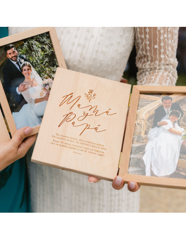 Marc personalitzat per regalar als pares el dia del casament