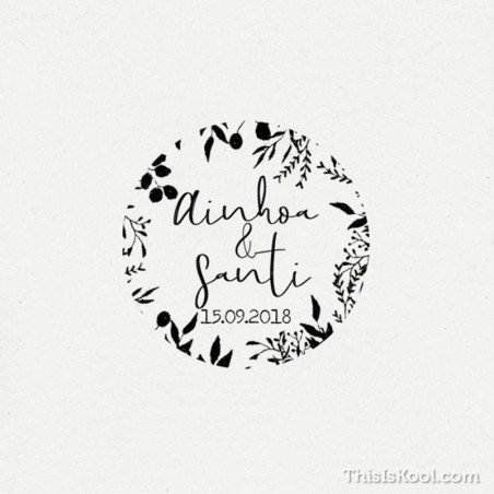 Sello boda - "BOTÁNICO" | This is Kool