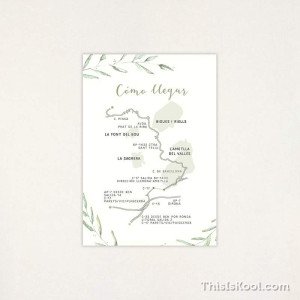 Mapa boda - "GREEN"|This Is Kool