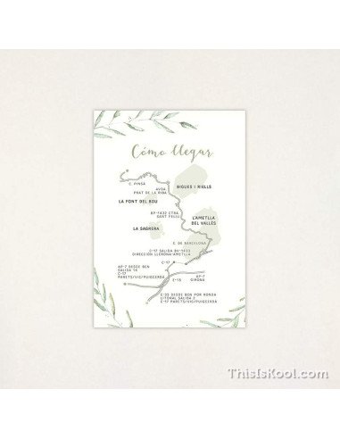 Mapa casament - "GREEN"|This Is Kool