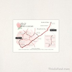 Mapa casament - "PEÒNIES" | This Is Kool