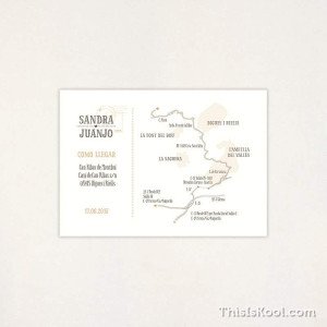 Mapa casament - "POSTAL" | This Is Kool