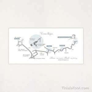 Mapa boda - "PLUMETTI" | This Is Kool